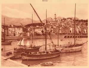 The Harbour and Old Town, Menton