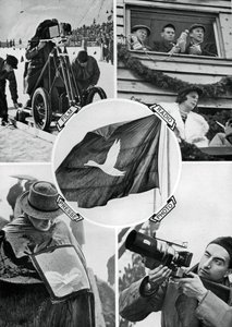 The media in action, Winter Olympic Games, Garmisch-Partenkirchen, Germany, 1936 by Unbekannt