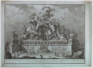 The Representation of Mount Etna with the Forge of Vulcan by Unbekannt