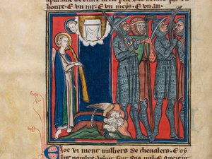 The Sixth Angel Sounded His Trumpet... Miniature from: Apocalypse de Saint Jean