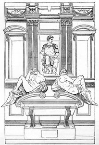 The Tomb of Julian de Medici in the New Vestry of San Lorenzo Basilica, Florence by Unbekannt