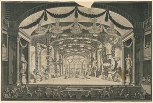 Theater Interior with Performance Taking Place