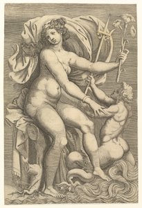 Thetis Seated with a Triton, 16th century