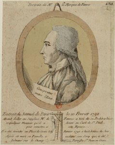 Thomas de Mahy, Marquis de Favras 1744-1790. From the Journal de Paris on February 20, 1790