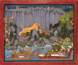Tiger Hunt of Ram Singh II by Unbekannt