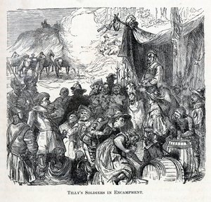 Tillys Soldiers in Encampment, 1882 by Unbekannt