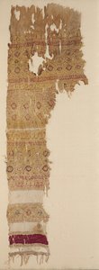 Tiraz with guilloche bands and fringe