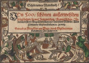 Title page from Schön newes Modelbuch Page 1r by Unbekannt