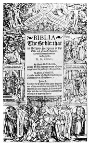 Title Page of the Coverdale Bible, 1535