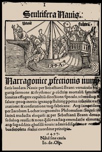Title page of the book Ship of Fools by Sebastian Brant by Unbekannt