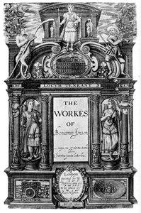 Title page of the works of Ben Jonson by Unbekannt