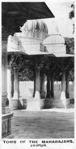 Tomb of the Maharajahs, Jaipur, Rajasthan, India, c1925