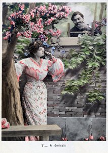 Tomorrow, vintage French postcard