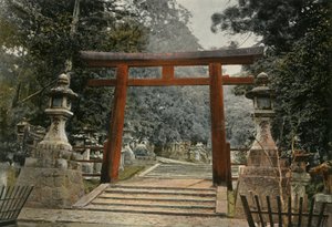 Tori at a Shinto Temple, 1900 by Unbekannt