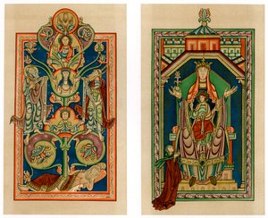 Tree of Jesse and Virgin and Child Enthroned by Unbekannt