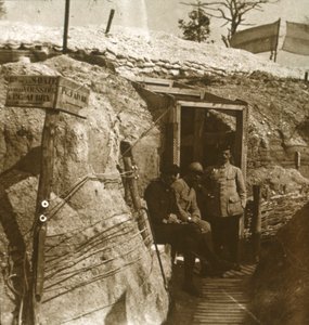 Trenches, Champagne, Northern France, c1914-c1918