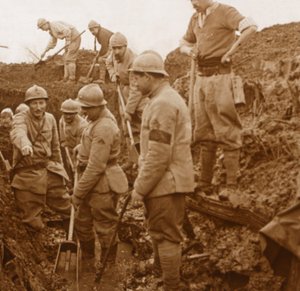 Trenches, Quennevières, Northern France, c1914-c1918