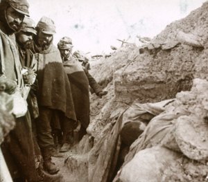Trenches in the front line, Tahure, northern France
