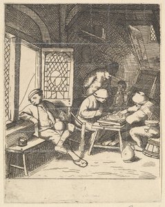 Tric Trac Players by Unbekannt