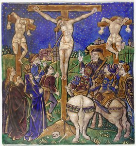 Triptych Panel with the Crucifixion by Unbekannt