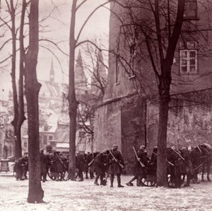 Troops, Aachen, Germany, c. 1914-1918