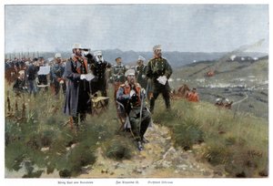 Tsar Alexander II of Russia and his staff
