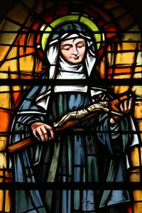 Tunis Cathedral Stained Glass Window: Santa Rita, Tunis, Tunisia by Unbekannt