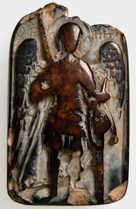 Two-Sided Pendant with the Archangel Michael and Daniel in the Lion