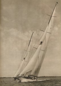 Two Famous Yachts in an Exciting Contest by Unbekannt