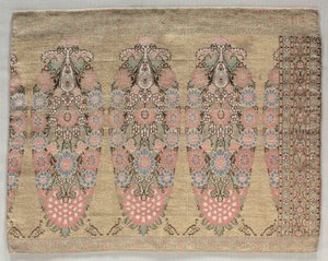 Two Pieces from a Scarf, 1700s by Unbekannt