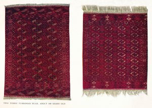 Two Tekke Turkoman rugs by Unbekannt