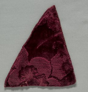 Two Velvet Fragments Sewn Together