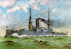 USS Alabama, American Battleship, 1898