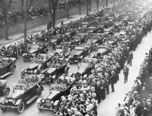 US 1st Army in the Victory Parade, New York, USA, 10 September 1919