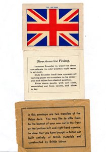 Union Jack car transfers by Unbekannt
