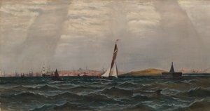 Untitled Harbor Scene by Unbekannt