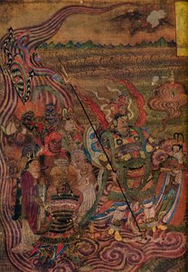 Vaishravana Travelling Across the Waves, from the Caves of the Thousand Buddhas