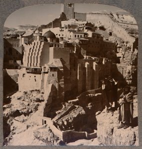 Valley of Mar Saba and Convent, from Brook Kedron, c1900 by Unbekannt