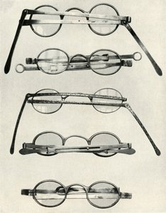 Various types of spectacles...of the late 18th and early 19th centuries