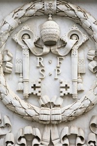 Vatican coat of arms, Rome, Italy by Unbekannt