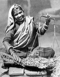 Vegetable seller, Jaipur, India, 1936