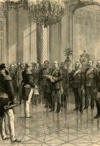 Versailles, 1871: Proclaiming King William Emperor of Germany by Unbekannt