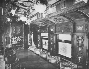 Vestibule Dining Car on the Rio-Sao Paulo Night Express of the Central Railway of Brazil, 1914