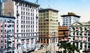 Victoria Square, St James Street, Montreal, Canada