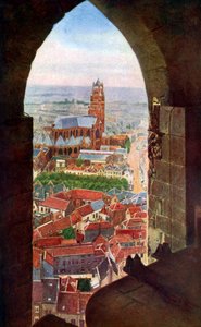 View from the Belfry of Bruges, Belgium by Unbekannt