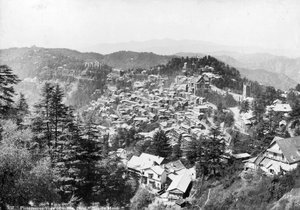 View of Shimla from Bonnie Moon, India