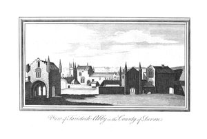 View of Tavistock Abbey in the County of Devon, late 18th-early 19th century by Unbekannt