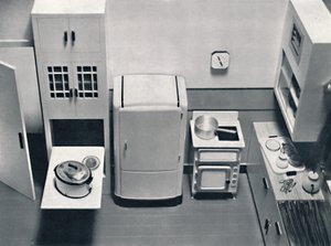 View of a Kitchen, Designed by H.M.V. Household Appliances