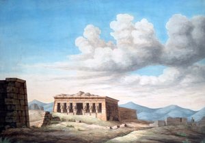 View of an Egyptian Temple, Dendera