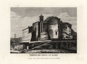 View of the Temple of Venus and Roma, Rome by Unbekannt